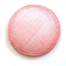 Pale Pink Sinamay Hat Base in 2 Sizes